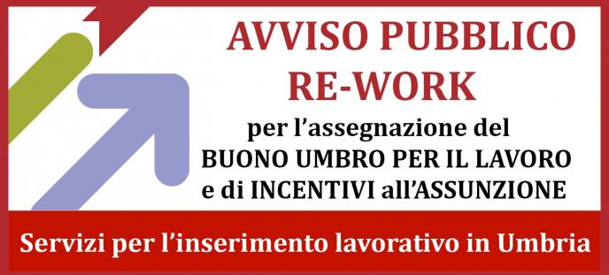 Avviso pubblico Re-Work Regione Umbria